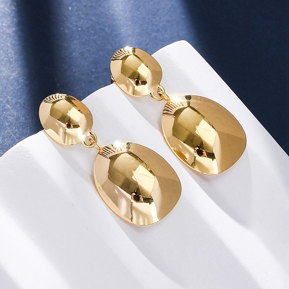 304 женские серьги с подвесками из нержавеющей стали, ионное покрытие (ip), слеза