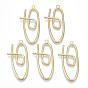 Alloy Pendants, Paperclip Shape