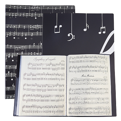 2шт. 2 стили папок для музыкальных файлов из ПВХ-пластика, прямоугольные