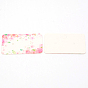 Tarjetas de exhibición de pendientes de cartón blanco, rectángulo con el modelo de flor