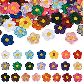 66 шт. цветочные вышитые нашивки на ткань для пришивания и утюжки, аксессуары для костюма, аппликация