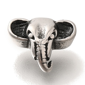 304 из нержавеющей стали бусы, слон