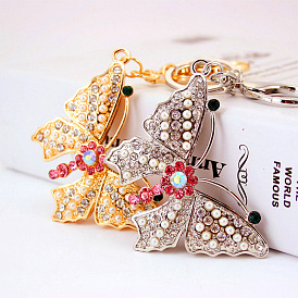 Butterfly Keychain Metal Pendant for Women Girls Bag Charm Jewelry Gift