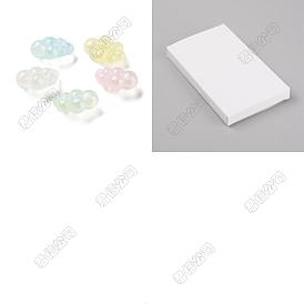 60pcs transparente Acrylperlen, leuchtende Perlen, Leuchten im Dunkeln, Wolke