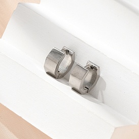 304 серьги-кольца из нержавеющей стали с эффектом полировки