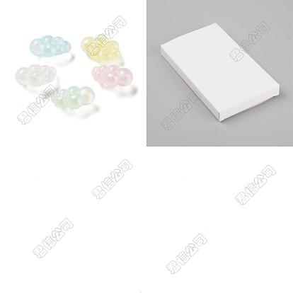 60pcs transparente Acrylperlen, leuchtende Perlen, Leuchten im Dunkeln, Wolke