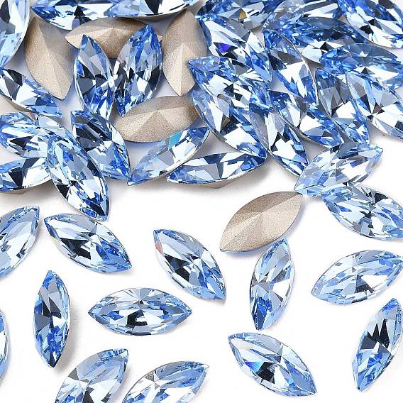 Фантазийные кристаллы preciosa® maxima, чешский хрусталь, 435 14 615 наветт (конский глаз), алюминиевый слой