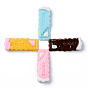 Resin Cabochons, Imitation Food, Opaque, Cookie, with Words Cookie