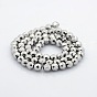 Faceted Round Non-magnetic Synthetic Hematite Beads Strands