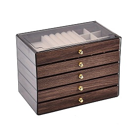 5-ярусные пластиковые ящики для хранения украшений для домашних животных, прямоугольные