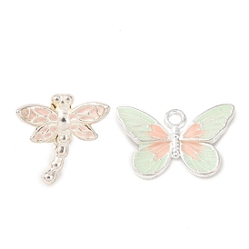 Подвески из эмали и сплава, серебряные