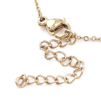 Vacuum Plating 304 Stainless Steel Cable Chain Necklaces, with Lobster Claw Clasps, Long-Lasting Plated