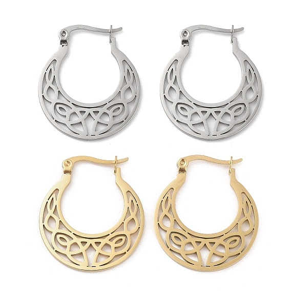 Серьги из 304 нержавеющей стали, луна