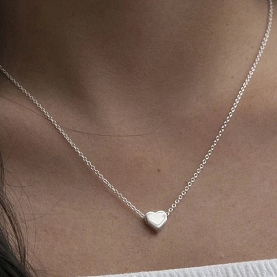 Вакуумное покрытие 304 кулоны из нержавеющей стали, с карабин-лобстерами , сердце