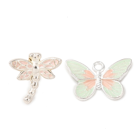 Подвески из эмали и сплава, серебряные