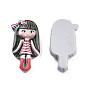 Opaque Resin Cabochons, Girl