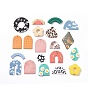 Food Grade Eco-Friendly Silicone Beads, Mixed Shapes