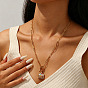 304 Stainless Steel Rhinestone Enamel Colorful Heart Envelope Pendant Necklaces with OT Clasps for Women