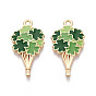 Подвески из сплава с эмалью ко Дню Святого Патрика, , золотые, без кадмия, без никеля и без свинца