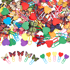70шт. 2 стили пластиковые скрепки, клипсы для закладок