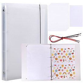 Наборы обложек для блокнотов в дисковом переплете, с бумажной тетрадью, разделитель отверстий для папки, прямоугольные