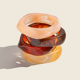 Винтажные браслеты из смолы для женщин, самородки