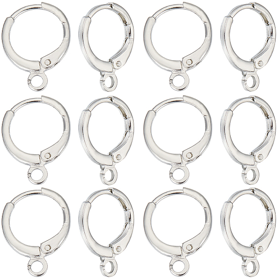 50 шт. латунные серьги с рычагом, с петлей