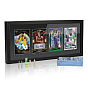 Wood Wall-Mounted Trading Card Display Cases, 4 Standard Card Holder for Baseball Football Cards, Rectangle
