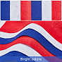 BENECREAT 30 Sheets 3 Colors Independence Day Theme Squares Felt Fabric, for Kids DIY Crafts Sewing Accessories
