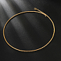 Collares de cadena de eslabones de latón para mujer