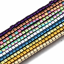 Electroplate Non-magnetic Synthetic Hematite Beads Strands, Column