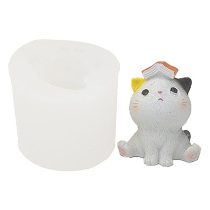 Cat Food Grade Silicone Molds, Fondant Molds, Resin Casting Molds, for Chocolate, Candy, UV Resin & Epoxy Resin Decoration Making