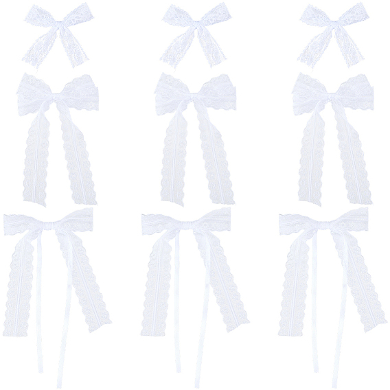 30 шт. 3 стили бант полиэстер украшения аксессуары, для изготовления ювелирных изделий