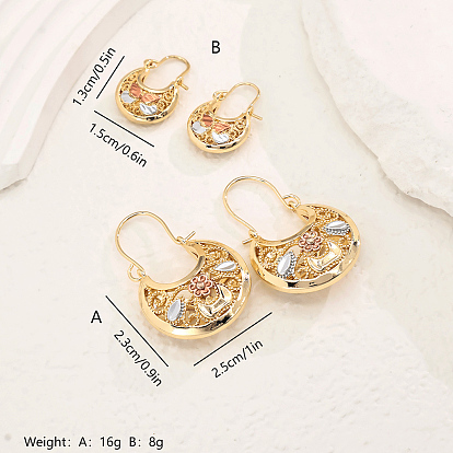 Серьги-кольца из латуни, реальный 18 k позолоченный