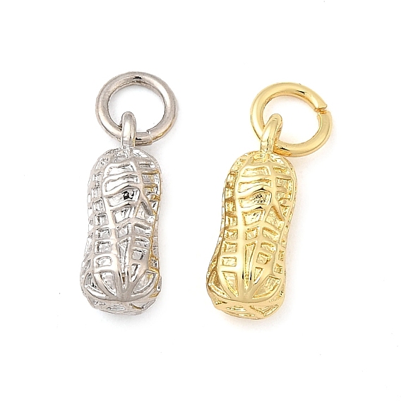 Латунные подвески, арахиса прелести, долговечный, без свинца и без кадмия, стойки покрытие, с целью перехода в кольце