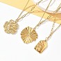 304 ожерелья с подвесками из нержавеющей стали для женщин, реальный 18 k позолоченный