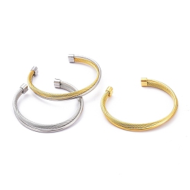 304 из нержавеющей стали манжеты браслеты, браслеты крутящего момента, твист