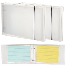 Rectangle A6 PP Plastic Scrapbook DIY Binder Photo Album, Memory Picture Book, for Wedding Family Graduation Travel