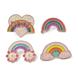 Rainbow Enamel Pins, Alloy Brooches for Backpack Clothes