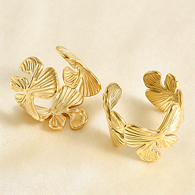 304 открытые манжеты из нержавеющей стали, лист в форме бабочки