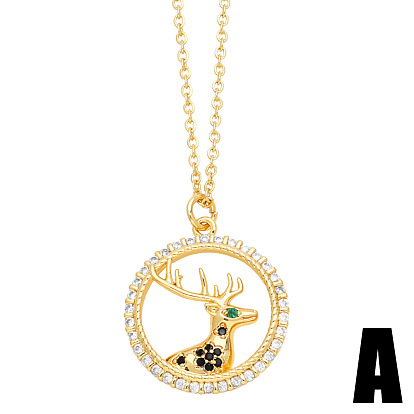 Trendy hip-hop animal necklace women's fashionable personality clavicle chain nkt52