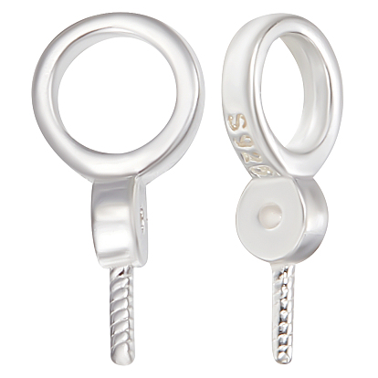 10 шт. 925 серебряные стержни для чашек, для полуполых бусин 