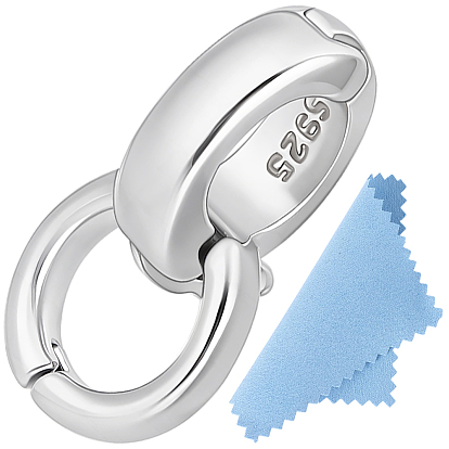 925 Стерлинговое серебро, с двухсторонней замшевой тканью для полировки серебра