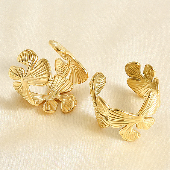 304 открытые манжеты из нержавеющей стали, лист в форме бабочки