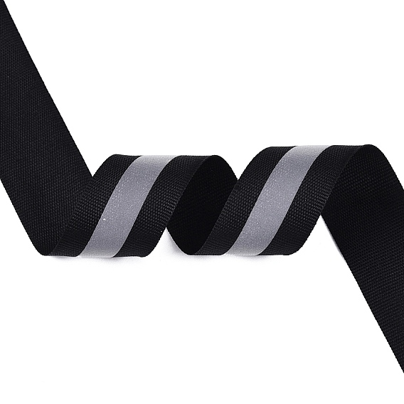 Полиэфирная полосатая лента, светоотражающая полоса, для изготовления одежды