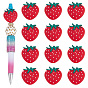 15 шт. клубничные пищевые экологически чистые силиконовые фокусные бусины