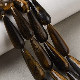 Нити из бусин тигрового глаза Natura, слеза