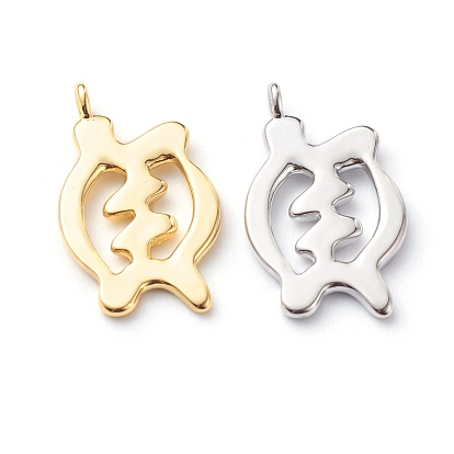 Brass Pendants, Long-Lasting Plated, Adinkra Symbols GYE NYAME