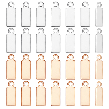 Вакуумное покрытие pvd 304 подвесной наконечник из нержавеющей стали, штамповка бланков, прямоугольные