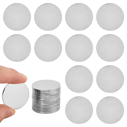 20шт. 201 Нержавеющая сталь, заготовка, памятная монета, счастливая монета, плоско-круглые